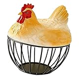 * 【Rangement polyvalent】 : Ce récipient de rangement est idéal pour organiser les œufs, les fruits, les noix ou autres petits objets, et garder votre cuisine propre et élégante.