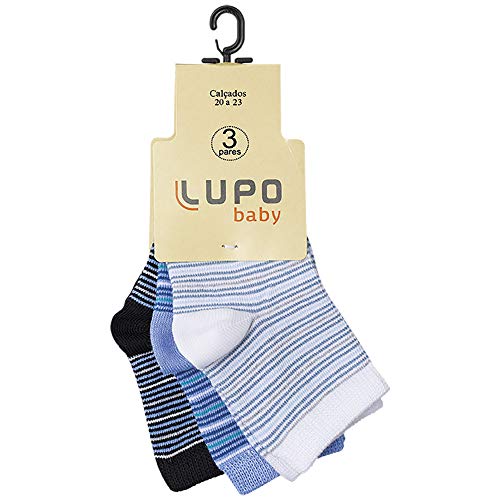 Meia Baby kit, calcanhar verdadeiro,punho soft,cano médio, menino, sortida,00