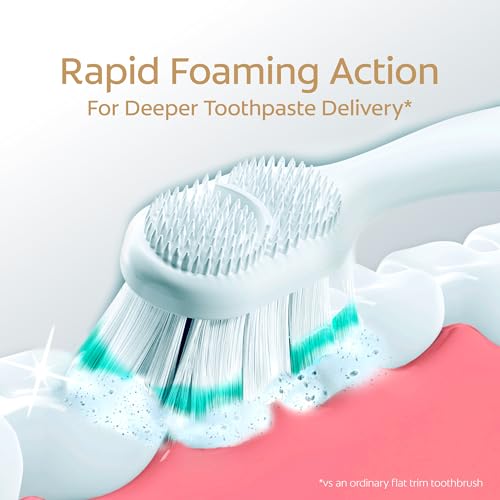 Image of Colgate Total Foaming Cleaning Toothbrush | Fights the root cause of Cavities, Plaque, Gum Problems, Stains, Tartar