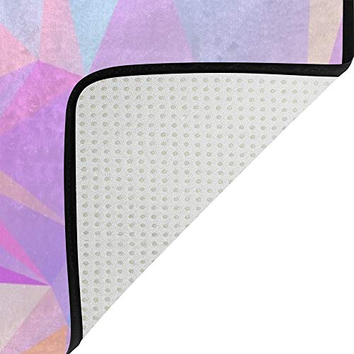 Tapis en velours corail épais violet de haute densité CHEHONG - 5