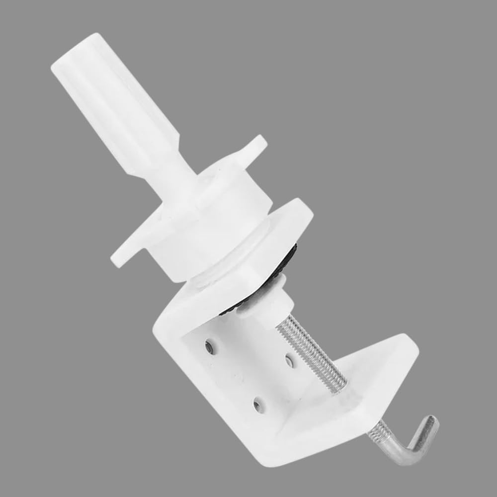 D-DIVINE Wig Mannequin Head Stand Holder, 1 Pack Cosmetology Manikin Stand Mannequin Head Holder Clamp, White Color 4