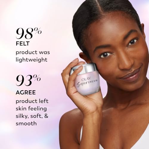 Olay Super Cream without SPF, Lightweight Face Moisturizer, 5-in-1 Skin Care Benefits - Hydrating, Brightening, Firming, Smoothing, and Evens - Niacinamide, Vitamin C, Collagen Peptide, 2.6 oz - image 6