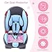 LITTOBEBE Car Seat Potty Training Protector, Waterproof Car Seat Liner with Anti-Slip Backing, Machine Washable Car Seat Cover for Baby Toddler Carseat, Stroller (Pink, 2PC)