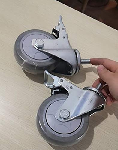 Roulettes filetées M12 pivotantes à 360° pour optimiser votre espace - 7