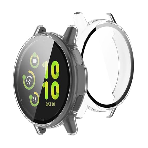 Yaodle GARMIN vivoactive 5 �J�o�[ PC�f�� (�K�[�~��) GARMIN active 5 �P�[�X �K���X�t�B������̌^ �S�ʕی� ��d�\�� �h�o ���{���Ɏq�� �L�Y�h�~ �y��(�N���A)