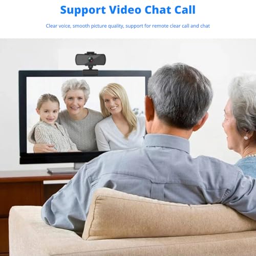 Webcam 1440p HD correction de lumière automatique pour visioconférence nette