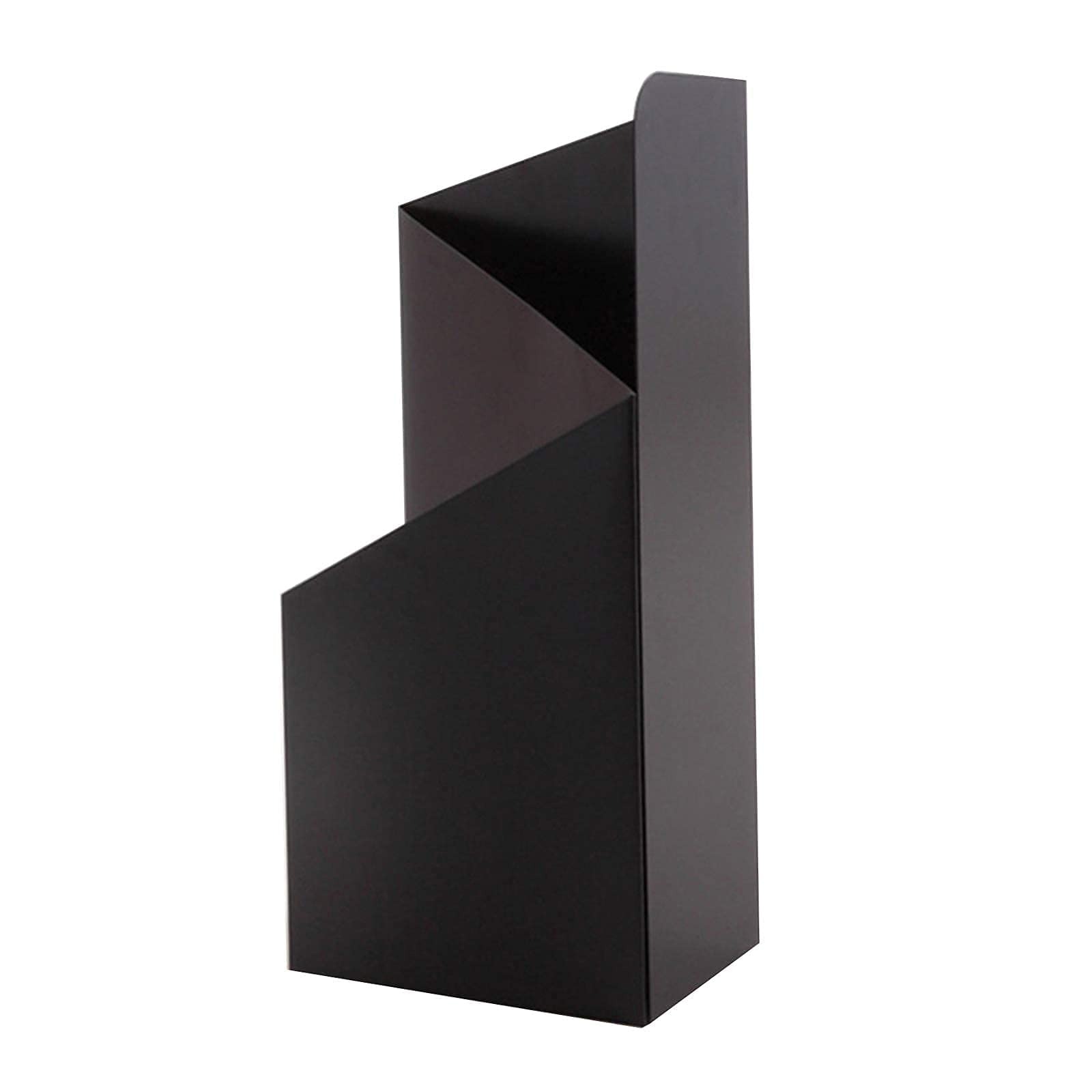 SaryEdge Double-Layer Umbrella Stand - Large Capacity Space-Saving Design for Folding Umbrellas - Metal Storage Solution,Black,Black