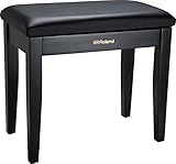 Solid wood construction Cushioned vinyl seat top Storage compartment below the seat Satin black finish; also available in satin white finish (RPB-100WH) and rosewood (RPB-100RW) Premium official Roland product