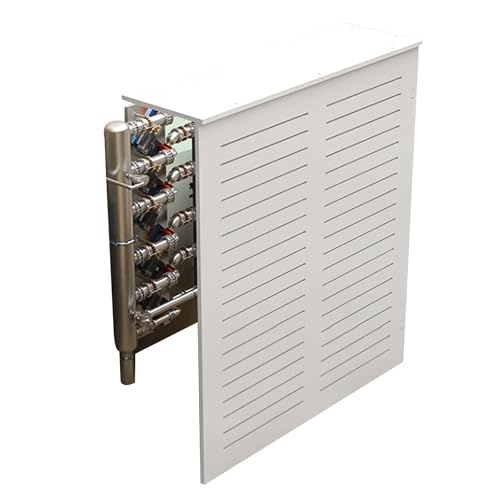 Cubierta de radiador moderna horizontal de 3 lados de 50x70x20 cm para salones y dormitorios