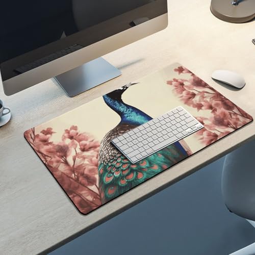 Grand tapis de souris paon pour le bureau et la maison - 5
