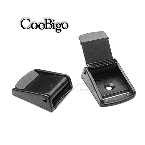 5Pcs 1" (25.5Mm) Webbing Cam Buckles Plastic Black Toggle Clip Backpack Straps Flc011-A3 #TOP2