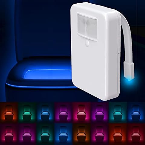 Luz LED para el retrete con sensor de movimiento y 16 colores Cover