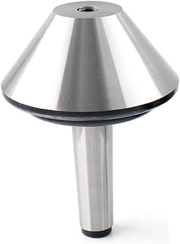5.1" (130mm) MT4 Bull Nose Live Center Morse Taper 75 Degree Bullnose Turning Center for Lathe Hollow Turning (Silver)