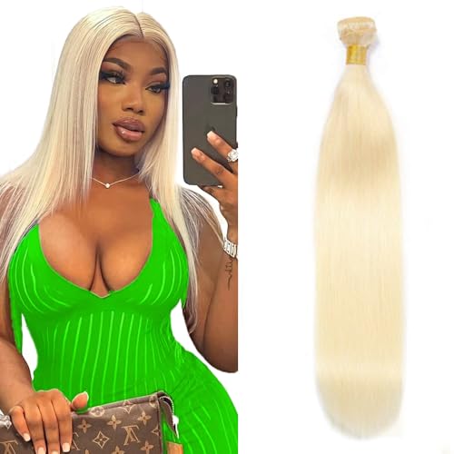Blonde Bundles Human Hair 613 Blonde Straight Bundles 16 inch 10A Brazilian Virgin Remy 613 Human Hair Bundle 50g