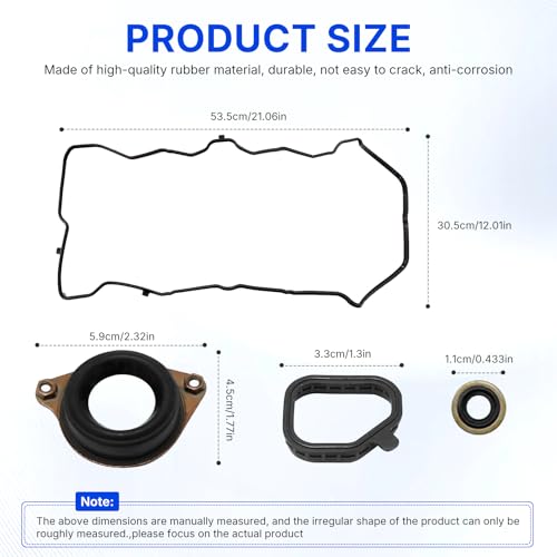 Image of 12030-5A2-A01 120305A2A01 Valve Cover Gasket Set for 2013-2017 Honda Accord K24 EX EXL 2.4L