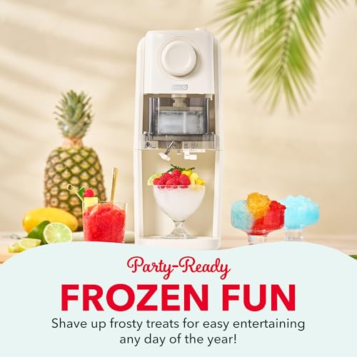 Dash Pro Shaved Ice Machine w/ Adjustable Blade & 2 Ice Molds (Cream) - image 2