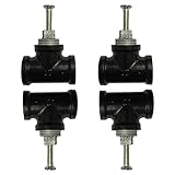 LB-LAIBA Industrial Water Pipe Cabinet Knobs Pulls, Retro Industrial Style for Wardrobe Dresser Cupboard Drawer Furniture Door Pulls Handle Home Kitchen Hardware 4 Pieces (A Style)