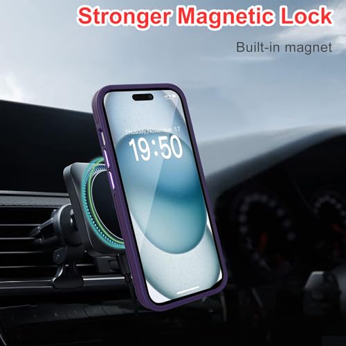 Hitaoyou for iPhone 15 Plus Case, Magnetic Case [MagSafe Compatible] Translucent Matte Shockproof Protective Case Cover for iPhone 15 Plus 6.7 - image 8