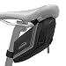 Ibera Bicycle Strap-on Bike Saddle Bag/ Seat Bag/ Cycling Bag for Road and Other Bikes (Grey)