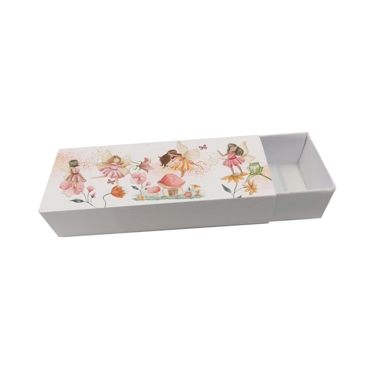 irpot Scatoline Portaconfetti Fiammifero Set 50 pz per bomboniera segnaposto Evento a Scelta Battesimo Nascita promessa Matrimonio Prima Comunione (Giardino delle Fate)