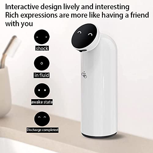 Dispensador automático de jabón, bomba desinfectante de manos de acero inoxidable sin contacto con sensor infrarrojo, USB recargable para uso en cocina y baño