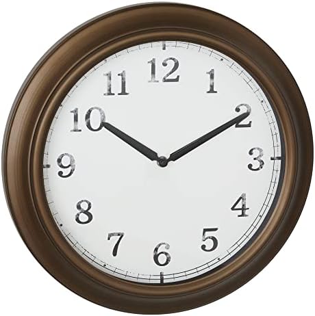 TFA Dostmann 60.3541.05 Horloge Murale analogique Radio-pilotée Design rétro avec trotteuse en