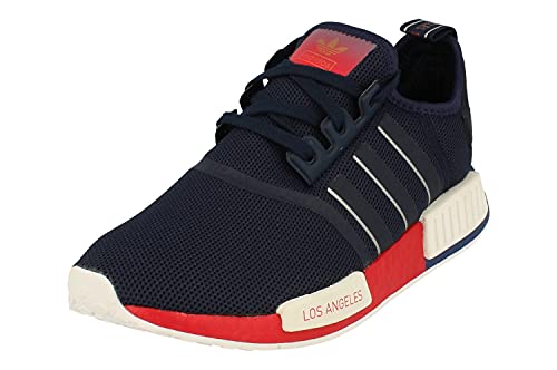 Adidas Originals NMD_R1 Hombre Running Trainers Sneakers (UK 8 US 8.5 EU 42, Blue White Red FY1162)