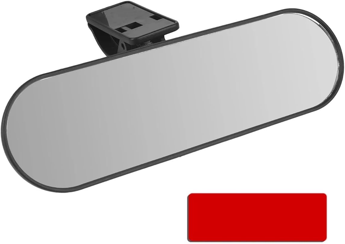 Rear View Mirror 360°Adjustable 220 * 65mm Universal Car Truck Mirror With Suction Cup High-definition Large Field Of View Interior RearView Mirror Car Rearview Mirror(Clamp)