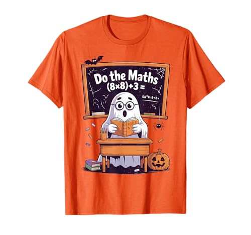 Mathematics Halloween Costume 67 Do The Math Ghost Teacher T-Shirt
