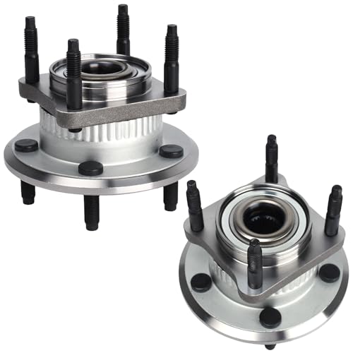 KUSATEC 512302 2pcs Rear Wheel Bearing and Hub Assembly Compatible with 2006-2010 for Jeep Commander, 2005-2010 Grand Cherokee, 5 Lug Bolts w/ABS
