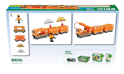 Brio World - Treno Merci, Accessorio Pista Trenino, Set Costruzioni In Legno, Compatibile Con Tutti I Prodotti Brio, Giocattolo Per Bambini 3+ Anni - 3