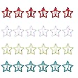 Star Hair Clips for Girls, 24 Pcs No Slip star Metal fashion Hair Snap Clips Barrettes for Kids Teens Women kawaii hair accessories
