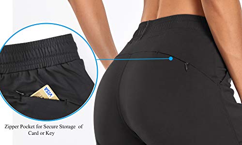 Image of Oalka Women's Joggers High Waist Yoga Pockets Sweatpants Sport Workout Pants