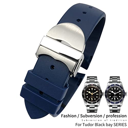 Bracelet silicone de qualité supérieure 22mm compatible Tudor Black Bay