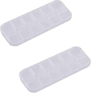 ネイル収納ケース 2個セット 13×5cm 透明 つけ爪収納多機能 ネイルチップ展示板（購入前にサイズにご注意ください）