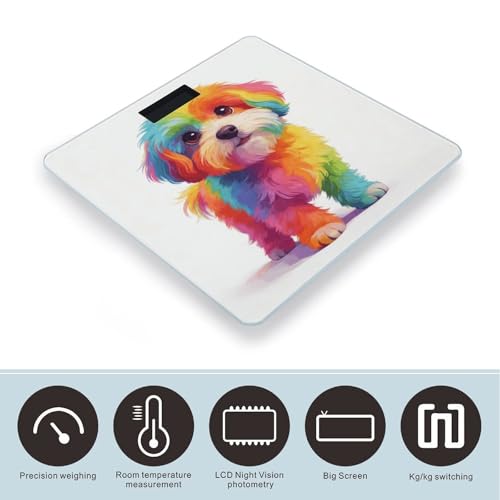 Báscula Digital para Baño Cotton Candy Dog 400lb miniatura 3