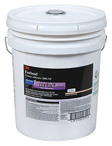 3M (2000NF) Contact Adhesive 2000NF Blue, 5 gal Poly Pail Pour Spout [You are Purchasing The Min Order Quantity which is 5 Gallons]