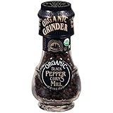 Drogheria & Alimentari All Natural Spice Grinder Black Peppercorns, 1.58 Ounce Jars (Pack of 3)