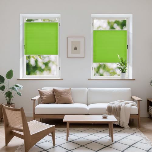 Zarnan Plissee Klemmfix ohne Bohren Grün B80 x H110cm Plisseerollo Sonnenschutz und Sichtschutz Jalousien Easyfix Plissees Blickdicht… – Ansicht 4