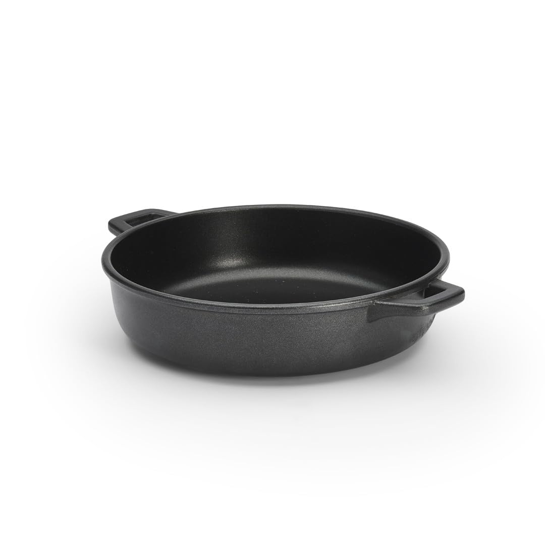 De Buyer - Sautoir antiadhésif à 2 anses CHOC EXTREME - Diamètre 28 cm -, Noir