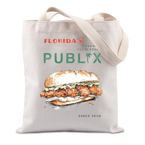 Lywjyb Birdgot Vintage Finest Food Stores Tote Bag Food Lover Gift Supermarket Food Gift