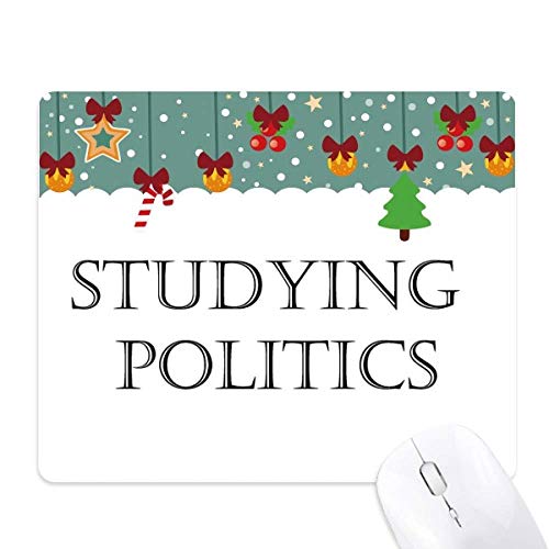 Alfombrilla de ratón para estudiar política con motivación y un diseño navideño único