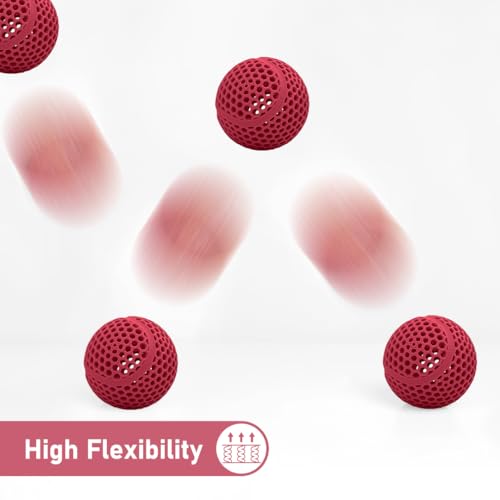 Image of YXPOLYER Flexible PLA Filament Red Flex PLA Pro 1.75mm 1kg Soft PLA 92A 3D Printer Filament for Bouncy Airless Basketball and Food Safe Food-Grade Stretchy Pet Chewy Toy