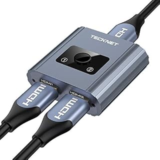 HDMI Splitter 1 in 2 Out, TECKNET HDMI Switch 4K HDMI Splitter, HDMI