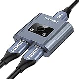 hdmi switch 4k hdr ps4 pro Alta resolución: el HDMI admite 4K @ 30HZ, 1080P, resolución 3D y audio HD, conéctese a su fuente HDMI 4K con un cable HDMI AWG26 estándar, brindándole una experiencia audiovisual lujosa y maravillosa, sin demora, sin señal de interrupción