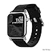 NOMAD Modern Band for Apple Watch 44mm/42mm | Black Horween Leather | Silver Hardware