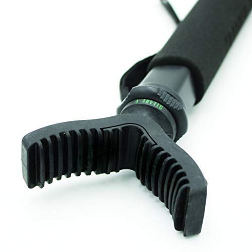 Thunder Bay Monopod Shooting Stick For Tactical Rifle Hunting Guns With V Mount Grip, Gsx Series, Adjustable Stand Height, Lightweight And Compact With Wrist Strap #TOP3
