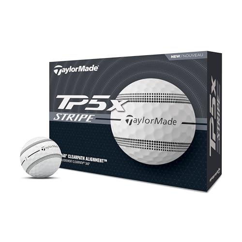 TaylorMade Golf 2024 TP5X Stripe ONE Dozen Golf Balls