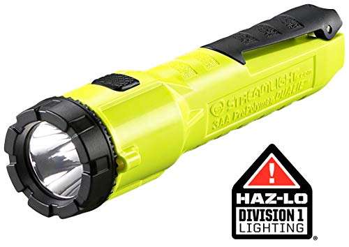 Streamlight 68750 Dualie 3AA 140-Lumen Dual Function Intrinsically Safe AA Battery Flashlight, Yellow