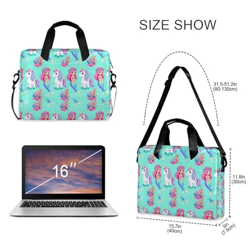 Laptop zipper case portable crossbody messenger 15.6" miniatura 5